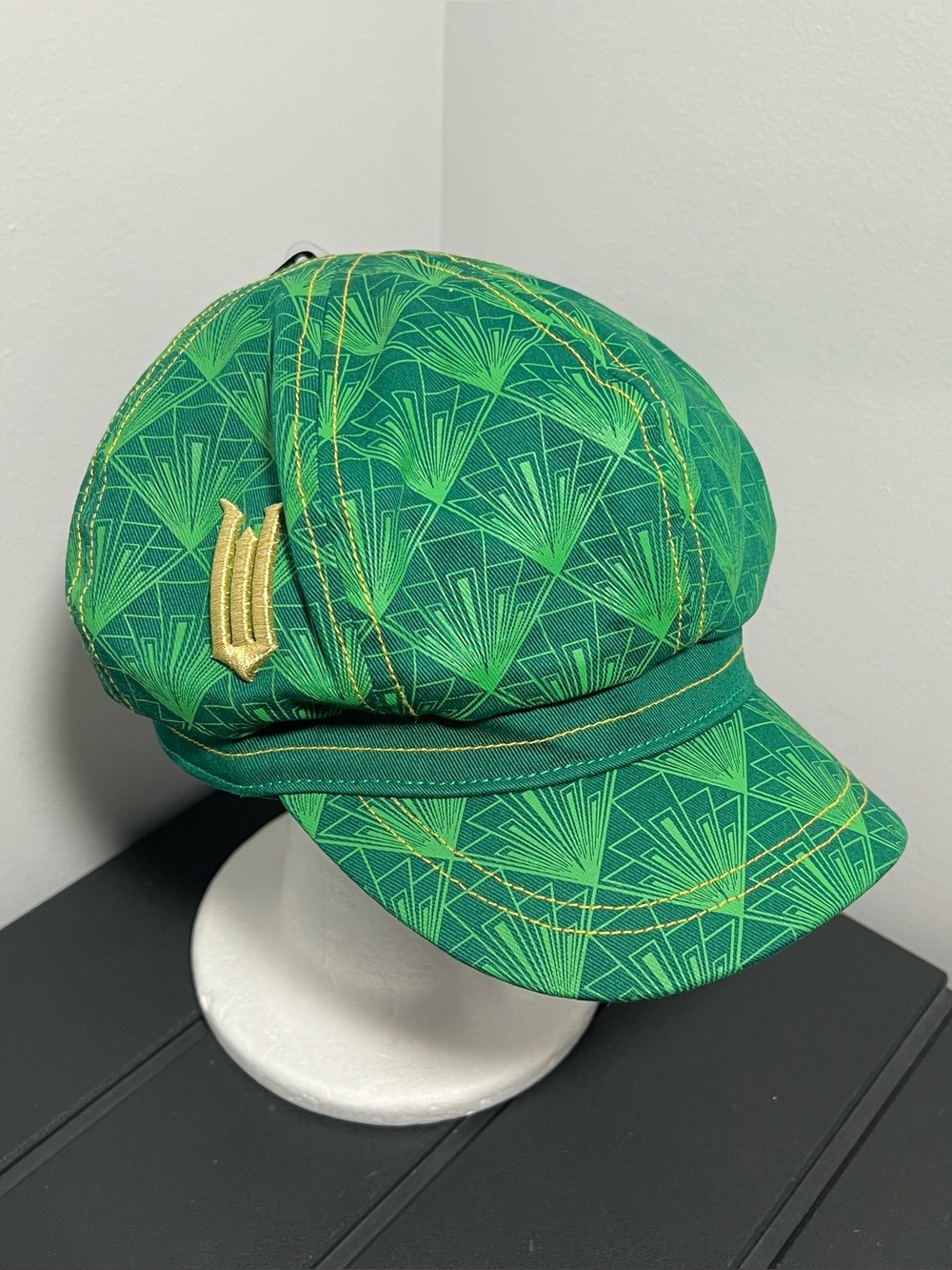 NEW Universal Studios Wicked Emerald City Oz Newsboy Green Hat Cap Adult OSFA